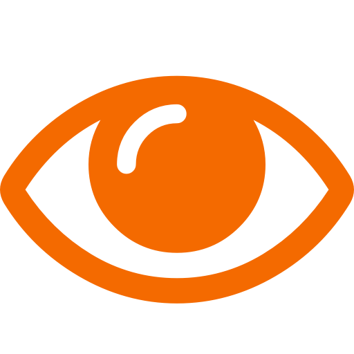 symbole de l oeil orange